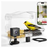 $62 Waterproof Smart Bird Feeder Camera with AI...