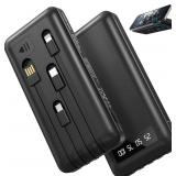 $14 Portable Charger Power Bank with 4 Built in...