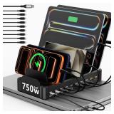 $76 750W Charging Station for Multiple Devices,...