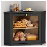 $40 Goozii Corner Bread Box for Kitchen...