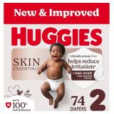 $36 Huggies Size 2 Diapers, Skin Essentials...