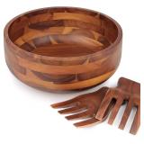 $51 AIDEA Acacia Wood Salad Bowl Set with 2...
