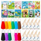 $89 Ireer 84 Pcs Paint Party Set Include 12...