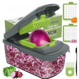 $23 Ourokhome Vegetable Chopper Cutter with...