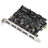 $35 5-Ports PCIE USB 3.0 5Gbps Expansion Card...