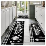 $49 XLHOMO Kitchen Runner Rugs of 3, Non Slip...