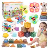 $49 YHHYTOY 6-in-1 Montessori Baby Toys 0-6...