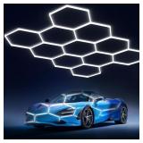 $134 Hexagon Garage Lights: 322W 11 Grids...