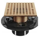 $94 4 Inch Champagne Bronze Shower Drain-...