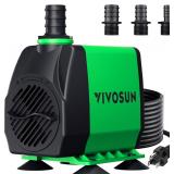 $30 VIVOSUN 800GPH Submersible Pump(3000L/H,...