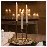 $8 Candlestick Holders, Gold Metal Taper Candle...