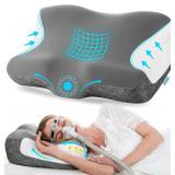 $57 Elviros Cervical Neck Pillow for Neck Pain...