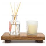 $23 Small 10' Acacia Wood Riser Pedestal Stand ...