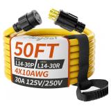 $119 PlugSaf 50FT 30 Amp Generator Extension...