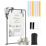 $38 Wedding Welcome Sign Stand, 69' Wedding...
