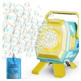 $27 Bubble Machine with Lights, Big Bubbles...