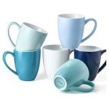 $30 Porcelain Coffee Mugs Set of 6, 13 Ounce...
