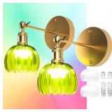 $40 2 Pack Vintage Battery Operated Wall Sconce...