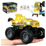 $38 BEZGAR Mini Monster Truck Toys - 2.4GHz...