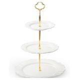 $31 3 Tier Cupcake Stand, Ceramic Tiered...