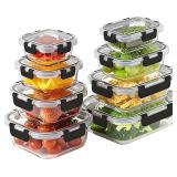 $26 8 Pack Borosilicate Glass Food Storage...