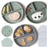 $28 Moonkie Suction Plates for Baby | 100%...