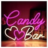 $50 Candy Bar Neon Sign for Wall Decor, 15.4' x...