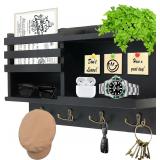 $26 Farmhouse Wall Decor Key Holder with Mail...