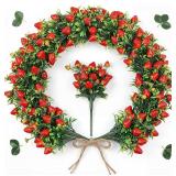 $31 20 Pcs Artificial Strawberry Branches...
