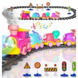 $36 Funwee Steam Track Train Set for Toddlers,...