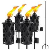 $57 Citronella Torches for Outside Set of 4, 16...