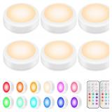 $27 BLS LED Puck Lights with Remote Control,...