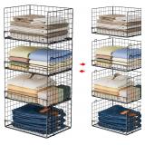 $54 Yociyoga 4-Tier Stackable Closet Organizers...