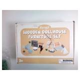 $51 Wooden Dollhouse Furniture Set, Sanlebi...