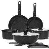 $73 SODAY 15Pcs Pots and Pans Set Non Stick,...