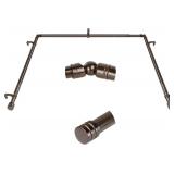 $49 Bay Window Curtain Rods, HOTOZON 7/8 Inch...
