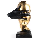 $44 Thinker Statue-Silence is Gold-Abstract Art...