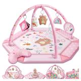 $54 Baby Gym Play Mat, 8-in-1 Tummy Time Mat &...
