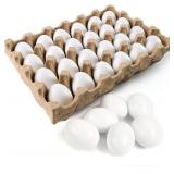 $27 SallyFashion 24 PCS White Wooden Eggs...