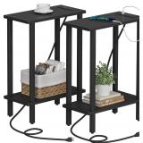 $54 TUTOTAK Small End Table with Charging...