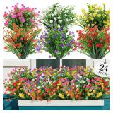 $45 AGIRL 24 Bundles Artificial Flowers...