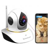 $54 VSTARCAM Pet Camera with Laser, 3MP 2.4GHz...