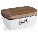 $16 Butter Dish with Lid, ALELION Large Ceramic...