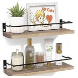 $23 RICHER HOUSE Bathroom Shelves, Guard-Rail...