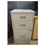 3-Drawer Metal File Cabinet
