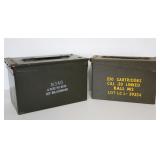 2 Metal Ammo Boxes