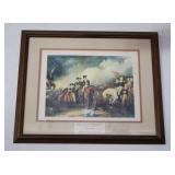 Framed Revolutionary War Print
