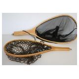 2 Wooden Landing Nets