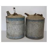 2 Galvanized Fuel Cans