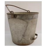 Galvanized Milk Bucket